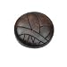 Laurey 30833 Cabinet Hardware 1-3/8-Inch Round Wood Knob, Walnut Leaf