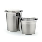 2-pieceDecorativePlantersSet-BringYourGardenInsidewiththeseFineStainlessSteelPlanters