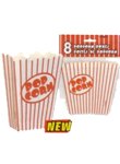 Pack of 8 Popcorn Boxes ~ Size 16cm x 10cm