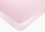 Pink and Brown Hotel Fitted Crib Sheet for Baby and Toddler Bedding Sets by JoJo - Solid Pink