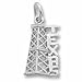 Texas Oil Rig Charm in Sterling Silver