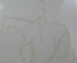 Trail Riding Horse Window Art Decal