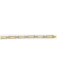 14k Imported Cubic Zirconia Bracelet 7"