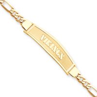 14K Minnesota Vikings Lrg Satin Vikings Figaro - NF1151-7