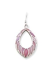 Sterling Silver Pink Shell Earrings QE2695"
