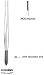 Dissecting Forceps W/ T.C., Cushing - Cross serrated, straight, 7 inch , 18 cm - 1 ea