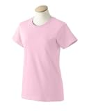 Personalized embroidered golf crest on ladies t-shirt, xx-large, light pink