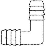 Alpine EL112 1-1/2 Elbow Fitting Barb x Barb