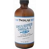 Twinlabs Emul Omega-3 Liquid, 12 Fluid Ounce (Pb) (Pack of 2)