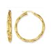 Jewelry : 14k Yellow Twisted Hoop Earrings