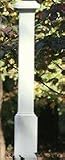 White PVC Bird Post LP-2 [CAPITOL CITY LUMBER]