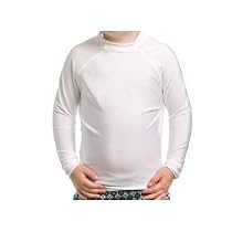 Toddler SPF 50+ White Long Sleeve Rash Guard