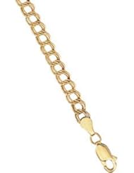 4 mm Solid Charm Bracelet 14K White 7 Inch Ch330