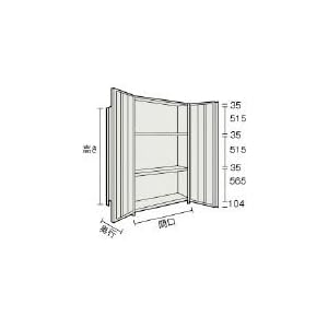 【クリックで詳細表示】トラスコ中山 (TRUSCO) 両開扉付軽量棚 【875X300X1800mm】 63V-T24-NG