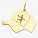 14K Houston Astros Lg Baseball Cap Charm
