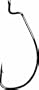 Gamakatsu 25 Pack EWG Offset Worm Hook