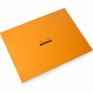 Rhodia Classic Orange Pad No. 38 (16.5 X 12.5) Largest Pad Size Image Rhodia Classic Orange Pad No. 38 (16.5 X 12.5) Largest Pad Size