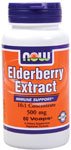 Elderberry Extract by NOW Foods - (500mg - 60 Vegetarian Capsules)