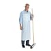 Ansell 54-733 Heavy Duty Vinyl Premium Line Classic Apron, Plain Edge, 33" x 44", White, Case of 12