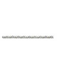 14K White Gold Holds 28 2.4mm Stones 1.46ct Fancy Tennis Bracelet Mounting