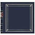 Pioneer Bonded Leather 3 Ring Photo Album, Holds 200 4x6" Photos, 2 Per Page, Color: Navy Blue.