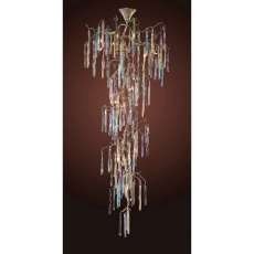 ELK Lighting 1708-21 Stalavidri 21 Light Large Foyer Chandelier in Silvered Bronze by Elk