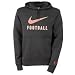 Nike Swoosh Football Hoodie - Black/Comet Red - L 43/109cm