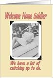Welcome home from the Military Card