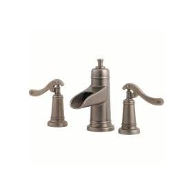 Pfister Ashfield Wide Rustic Pewter 8-15" Bath Faucet
