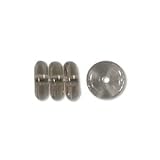 CzechPressedGlassWaferBeads6x2mmRondelleSpacersBLACKDIAMOND(50)
