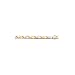 14K Two Tone Gold ''Diamond Cut'' Stampato Bracelet