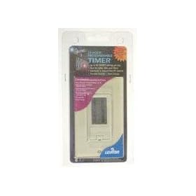 Leviton 6124H-W Leviton 6124H-W Decora LCD Timer Switch (24 Hour), White