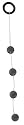Doc Johnson Single Pleasure Beads, Charcoal