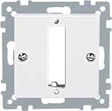 Merten 468319 Zentralplatte f&uuml;r D-Subminiatur-Steckverbinder 25-polig, polarwei&szlig;, System M