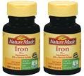 Nature Made Iron 65mg Equivalent to 325 mg Ferrous Sulfate, Vital for Red Blood Cell Formation, Dietary Supplement, 300 Tablets Each (2 Pack)