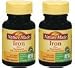 Nature Made Iron 65mg Equivalent to 325 mg Ferrous Sulfate, Vital for Red Blood Cell Formation, Dietary Supplement, 300 Tablets Each (2 Pack)