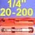 1/4" Drive CLICK Micrometer TORQUE WRENCH 20-200 Inch pound