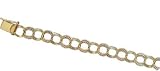 Alternating Triple Twisted Link Charm Bracelet, 14K Yellow Gold by NJ Charms