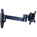 Ultra Slim Low Profile Universal Triple Arm Swing & Tilt Corner Arm LCD TV Wall Mount Bracket Black Swivel Articulated Wall Mount for 15" 17" 19" 20" 22" LCD TVs with standard VESA holes
