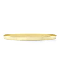 14K Gold Flat Bangle Bracelet, 6mm (1/4") [Jewelry]