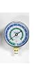 Yellow Jacket 49052 2 1/2" Gauge (&deg;F), Blue Compound, 30"-0-120** psi, R-134a/404a/507