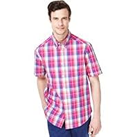 Blue Harbour Supersoft Pure Cotton Multi Checked Shirt