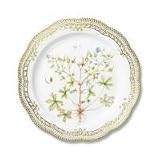 Royal Copenhagen Flora Danica Round Plate With Perforated Border