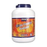 CHOCOLATE WHEY PROTEIN ISOLATE - 5 LB., (Now Food)