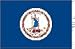 Fridge Magnet USA Virginia State Flag 7cm x 4.5cm