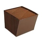 Expanding File, Letter, Daily, 31 Pockets, 12x10, Faux Leather SMDR217D