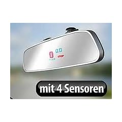 Lescars R�ckfahrhilfe PA-440 mit 4 Sensoren & R�ckspiegel-Display