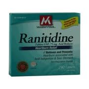 240 Tablets - 75 mg Generic Acid Reducer Ranitidine Compare to Zantac 75