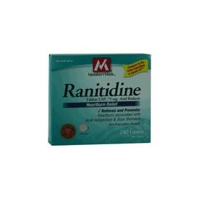240 Tablets - 75 mg Generic Acid Reducer Ranitidine Compare to Zantac 75