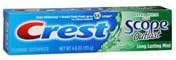 Crest Crest Extra White Plus Scope Outlast Toothpaste Long Lasting Mint, Long Lasting Mint 4 oz (Pack of 2) by Creast